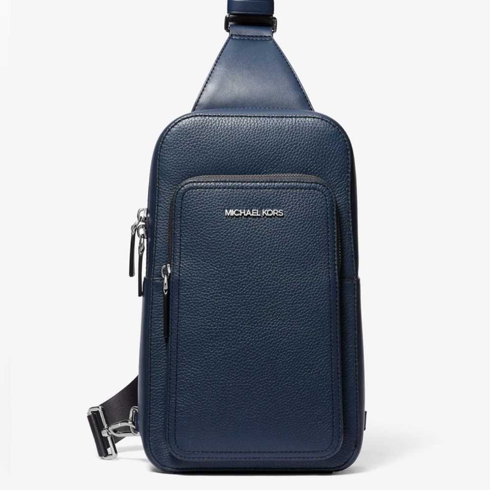 Michael Kors Cooper Leather Commuter Sling Bag - Picture 2 of 5